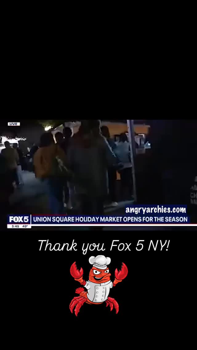 #thankyou @fox5ny @urbanspacemarkets ##happyholidays #tistheseason #angryisgood #lobstermakesitbetter #lobstermac #unionsquare #nyc #holidayseason