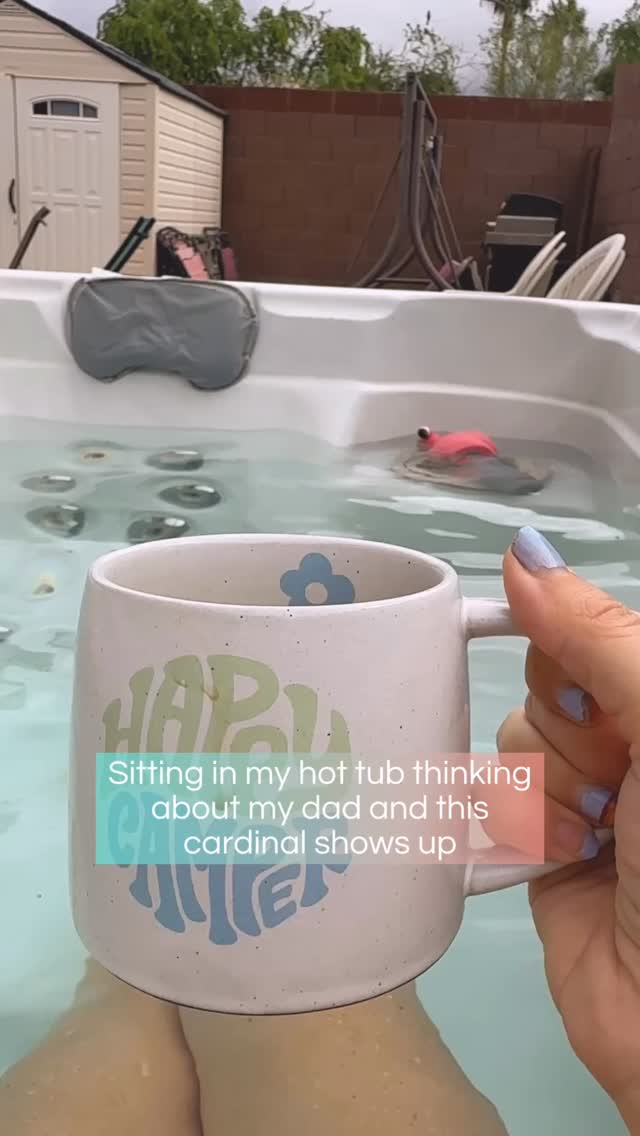 Was sitting in my hot tub in the stormy weather, thinking about my Dad, when this cardinal showed up and started chatting away as its mowhawk blew in the stormy wind. ๐ญโค๏ธ
My Dad was an avid Cardinal and storm lover and was bald. ๐ I love when he sends me messages from the other side that his energy is still around. ๐ฅน
Note: the only other time Iโve ever seen a Cardinal at my house was when he sent me one on Valentines this year. My first Valentines without him. It isnโt common for me to get Cardinals at my house!
#cardinal #messagesfrombeyond #birdofinstagram