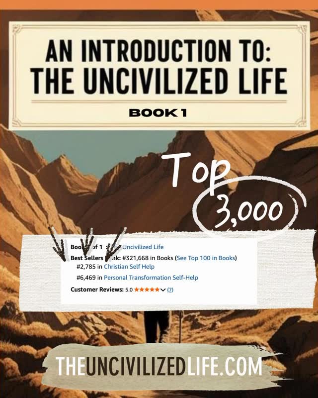It’s not the bestseller list, but hey I’ll take it! Thanks for all the incredible feedback and reviews! Get your copy on Amazon, or get your free e-version by subscribing for updates on the website. #liveuncivilized #masculinityisnottoxic #theuncivilizedlife