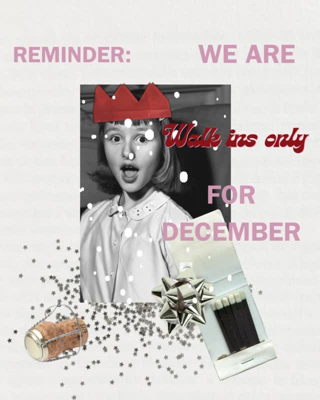 ✨For the festive month December, we’re walk-ins only - but don’t worry, we’re honouring all current bookings.
Just pop by whenever you fancy a glass of wine… candles lit, festive vibes on, and a warm welcome waiting for you. 🍷🎄