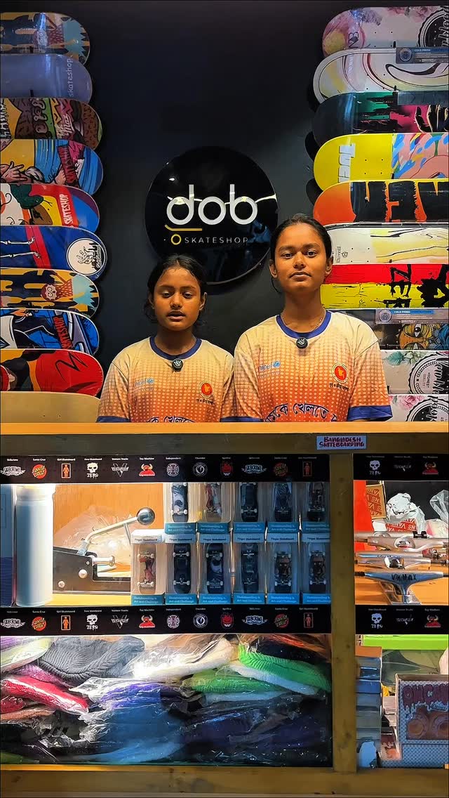 A story of courage this Victory Day 🇧🇩🛹On this Victory Day, we’re proud to introduce one of Bangladesh’s finest female skateboarders of this generation — Rimi.
She recently unlocked her Varial Kickflip, a true symbol of dedication, courage, and progress.Rimi is not just a skater — she’s also a member of Bangladesh Street Kids Aid, carrying a powerful story behind her journey.
To celebrate this moment, DOB Skateshop is gifting her a small token of appreciation today ❤️Watch the video to hear her story.
This Victory Day, we celebrate strength, passion, and moving forward together.Happy Victory Day.