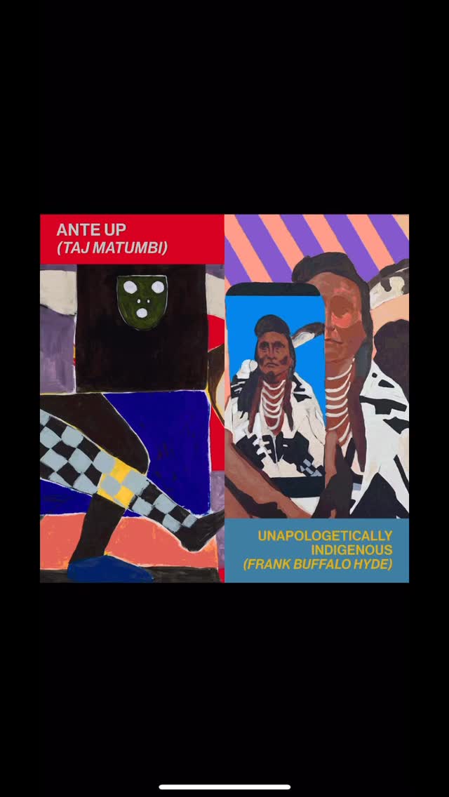 Less than two weeks away!!! Opening Saturday December 6th from 6-9pm, solo exhibitions by @frankbuffalohyde and @matumbi_studio. And I’m pretty sure Taj cued me up for the best hype song ever 😍😂.