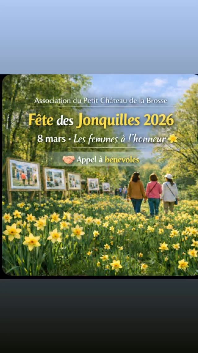 🌼 La Fête des Jonquilles 2026 aura lieu le dimanche 8 mars, une date symbolique qui nous donne l’occasion de mettre les femmes à l’honneur. 🌼
💡 Le projet envisagé
🌿 Une exposition en verdurenai milieu des jonquilles, organisée autour de plusieurs allées thématiques.
🌍 Une allée dédiée au statut des femmes dans le monde, en France, puis sur notre territoire
✨ Une allée consacrée aux portraits de femmes qui ont marqué l’histoire et fait progresser la cause des femmes
📸 Une troisième allée mettant en valeur des femmes de notre territoire, à travers des photos et des témoignages
Ces idées sont bien sûr évolutives et pourront être enrichies, car c’est l’intelligence collective et créative qui permet de faire naître de belles initiatives.
🤝si vous avez envie de venir nous aider
Que ce soit pour proposer des idées, participer à l’installation, à l’organisation, à la prise de photos ou à tout autre aspect du projet, toute aide sera la bienvenue.
👉 contactez-nous en mp.
#journéedelafemme
#8mars
