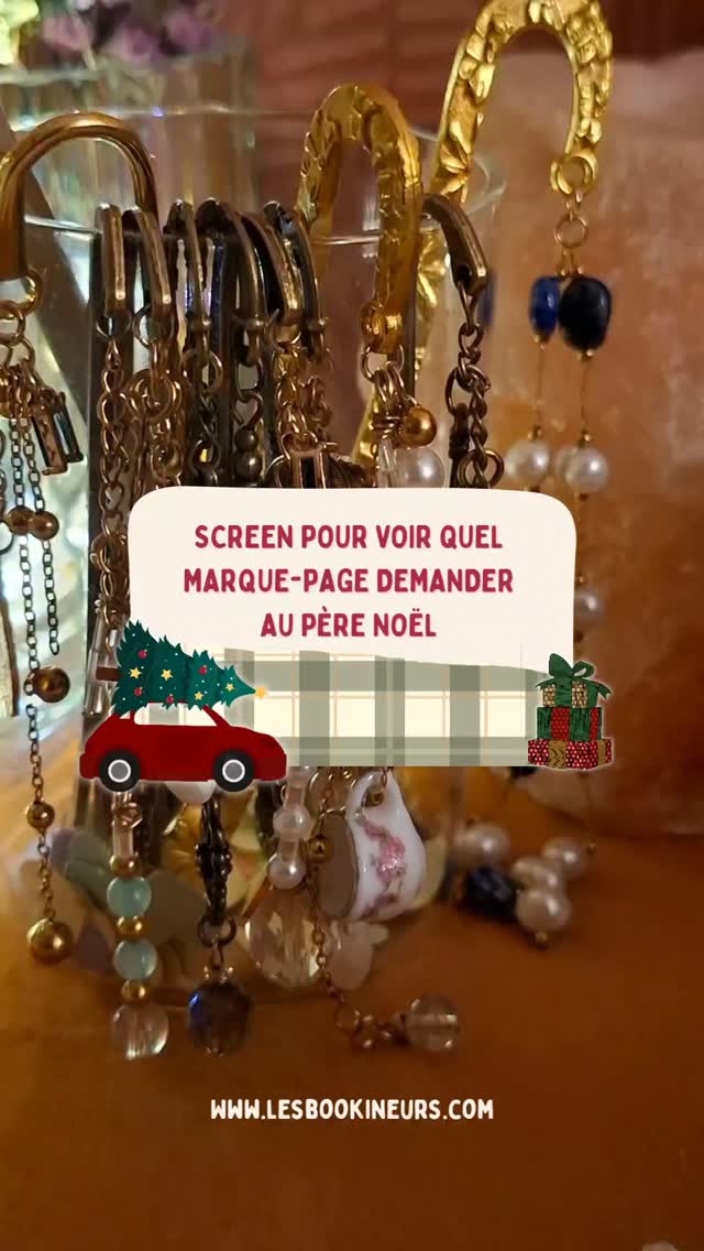 🎄💕 Screen de Noël ✨️ 🎅🏽
Ton coeur balance entre les marque-pages Les Bookineurs ?
Laisse le hasard du screen choisir pour toi. ✨️🎄
Pssst* Envoi ton screen au père Noël pour qu'il sache lequel mettre sous le sapin.
Tu as screené lequel ? Dis-le moi en commentaire 😇
#lettreauperenoel #booklover #marquepage #bookstagram #bookmarker
#noel #wishlist #xmasgift