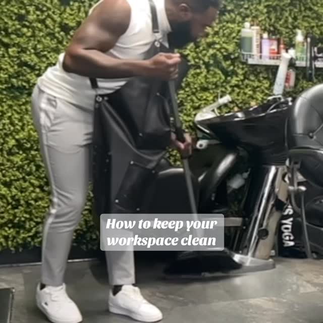 Im always cleaning and sanitizing as I work through the day to minimize the hefty clean at the end of a workday. It is imperative that both guests and myself enter a clean workspace each and everytime.
Here are some cleaning tips that are helpful
1.Clean and disinfect all surfaces, including chairs, tables, and tools before and after each guest to reduce contamination risk.
2.Use EPA-approved disinfectants for all high-touch areas, and follow recommended contact times to ensure effectiveness.
3.Sanitize multi-use tools (scissors, combs, brushes) by thoroughly removing debris first, then immersing in disinfectant solution after every client.
4.Sweep up hair and debris immediately after each service, and mop hard floors at the end of the day for a consistently tidy appearance.
5.Regularly wipe and disinfect waiting area furniture, door handles, and other frequently touched surfaces throughout the day.
6.Keep workstations clutter-free, separating sanitized tools from used items, and organize supplies with labeled storage spots.
7.Maintain restrooms to a high standard: disinfect toilets, sinks, and counters, and ensure soap and sanitizer are always available.
8.Take inventory and purge expired, broken, or unused products and tools at least monthly to eliminate unnecessary clutter and potential health hazards.
By consistently applying these habits, you help ensure a safe, sanitary, and welcoming environment for both staff and clients #hairtutorial #haircare #fitness