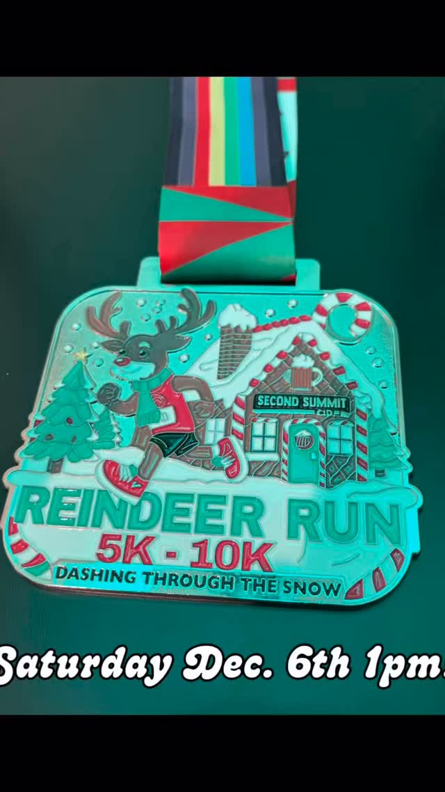 🚨 8 DAYS, PEOPLE! 🦌💨
The Reindeer Run on Dec 6 @ 1 PM is coming in HOT like Rudolph’s nose 🔥🔴
Come run, trot, skip, jog, shuffle — whatever your holiday spirit allows!
Then celebrate at Second Summit Cider with amazing cider vibes 🍻🎄
And yes… the legendary trifecta medal piece 🏅✨
(You KNOW you want to complete it.)
👉 Register NOW at www.craftpubrunners.com before your future self gets mad at current you 🤣 #craftpubrunners #cpr #saltlakecity #slc #slcutah