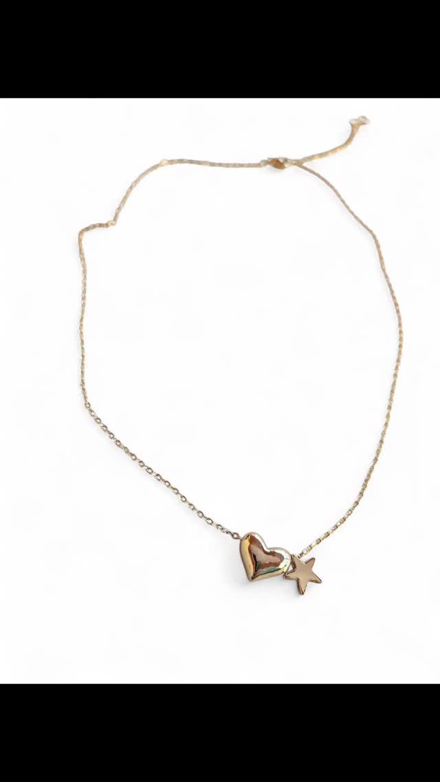 Κολιέ απο ανοξείδωτο ατσάλι διαθέσιμο και σε ασημί χρώμα.#stainlesssteel #necklace #new #style #voma