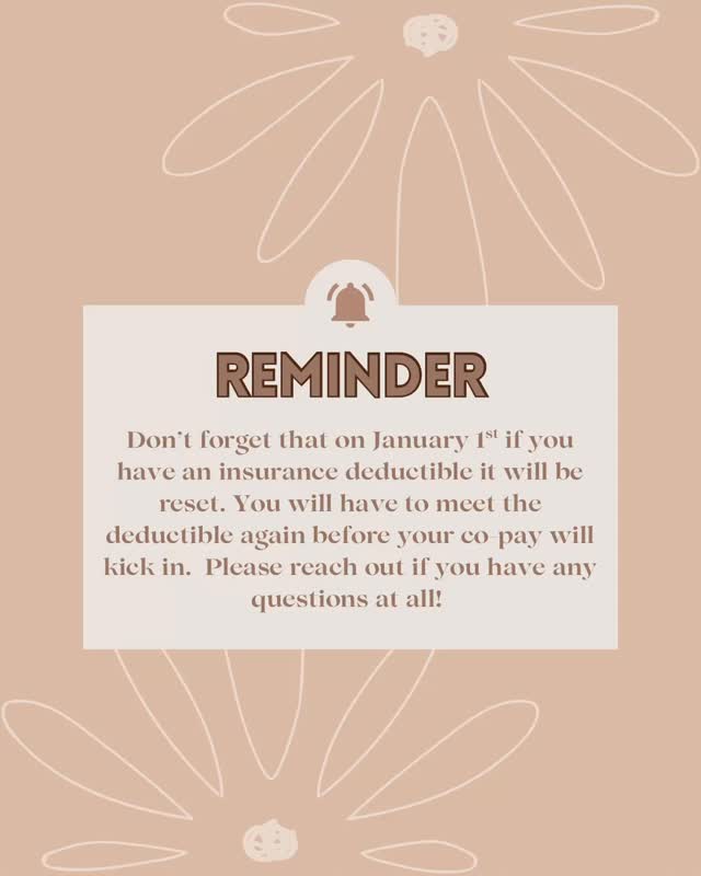 With the new year comes a reset on insurance deductibles if you have one. Make sure you know and understand your benefits so you’re not surprised by the balances for sessions. Remember once you meet your deductible, that’s when your copay amount kicks in.
#bagwellspeechtherapy #speechtherapy #slp #privatespeechtherapy #healthinsurance