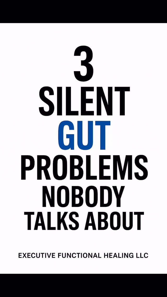3 silent gut problems nobody talks about.
These are the hidden reasons you don’t feel like yourself anymore.
You don’t get better by treating symptoms.
You get better by treating the root.
If this hit home, tell me which one you feel the most. #executivefunctionalhealing #guthealth #rootcausehealing #functionalmedicine #gutrepair digestivehealth inflammationrelief holisticnutrition microbiomerepair healyourgut