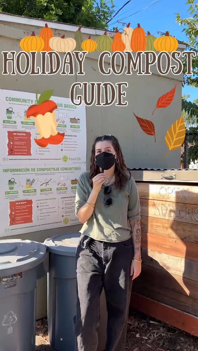 The holidays are right around the corner and you may be full of compost questions! Check out this video and stay til the end for a handy holiday compost guide! 🎁🥦 And remember, community compost bins and your green bin have different rules, so when in doubt check the signage at our bins and your hauler’s website, and have a happy & green holiday season! 🌱♻️
.
.
.
#thanksgiving #foodscraps #compost #communitycomposting #communitygarden