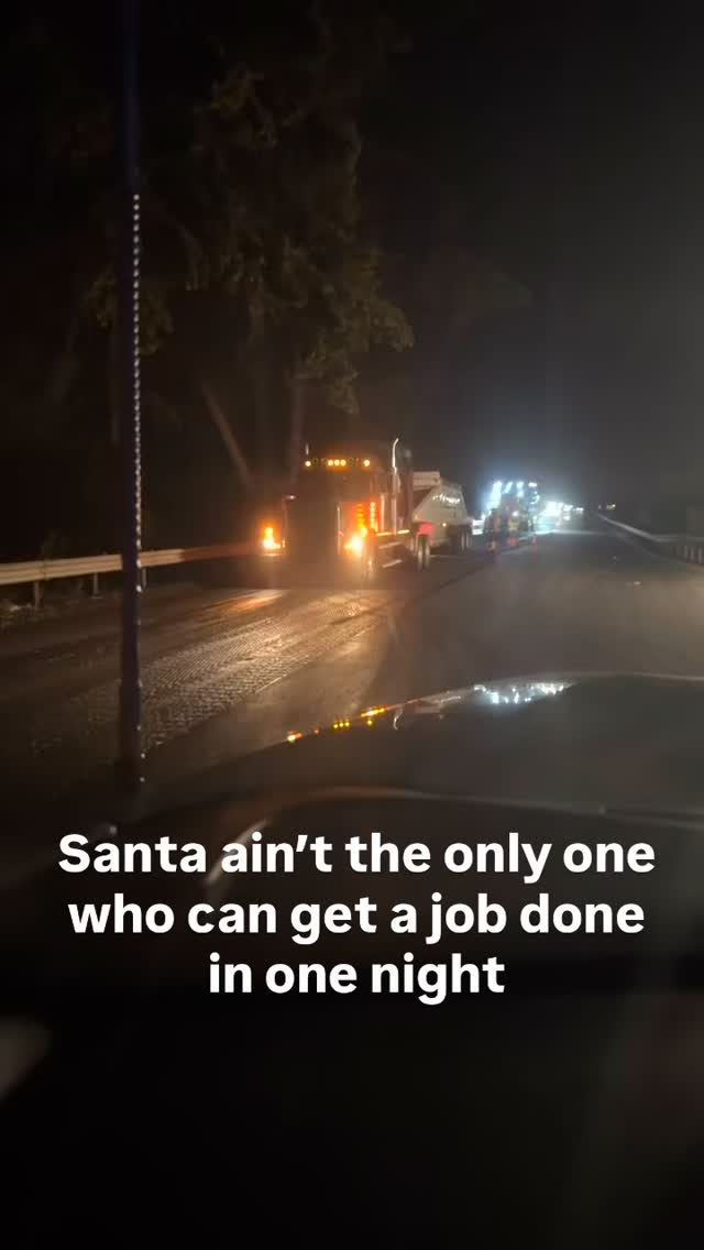 #asphalt #mainline #paving #viral #construction Merry Christmas!