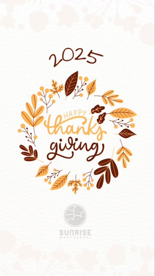 Sunrise wishes everyone a wonderful Thanksgiving holiday! 🍁
This week, our primary class invited the toddler class for a special snack feast, enjoying snack time together with their siblings and friends. It was such a delightful and meaningful moment for our community. Have a wonderful holiday!
#sunrisemontessorinatick #thankfulmoment #primary #toddler