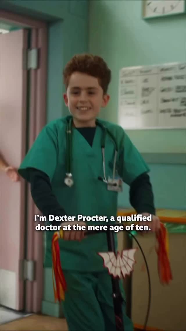 Featuring client @cian_eagle_service as Dexter Procter.
@cbbc Have you ever met a 10-year-old doctor? Dexter Procter is about to take you on a brilliantly bonkers adventure ✨🧪
Catch Dexter Procter on CBBC and @bbciplayer from 1st December! 👀💥
You definitely won’t want to miss this… #DexterProcter #CBBC