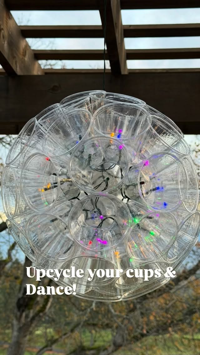 Looking for a fun holiday craft. Forget the “Bearista” cups - Save those plain plastic cups and create your own “Holiday Sparkle Ball” all you need are 50 cups and a 50 light string. Happy Holidays!