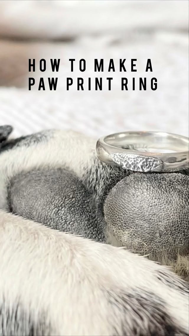 How to make your paw print ring 🐾 🖤