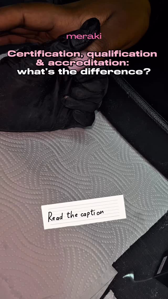 Certification, Qualification & Accreditation: What’s the Difference? 📝
If your goal is to become a 𝐪𝐮𝐚𝐥𝐢𝐟𝐢𝐞𝐝 𝐧𝐚𝐢𝐥 𝐭𝐞𝐜𝐡, always check that the course you enrol in has an 𝐚𝐜𝐜𝐫𝐞𝐝𝐢𝐭𝐞𝐝 𝐜𝐞𝐫𝐭𝐢𝐟𝐢𝐜𝐚𝐭𝐞, not just a certificate of completion as all certificates are not the same
⭐️ Certificates of completion recognise your completion of the course and cannot give you a qualification or enable you to get insurance
⭐️ Accredited certificates are the evidence of having a qualification and will enable you to get insurance
⭐️Accreditation is an approval & it means the training has been reviewed and approved by a recognised body
To simplify this, a qualification only comes from taking an accredited course ✅
The Online Acrylic Nails Course is accredited at @merakinailsuk
𝐋𝐞𝐚𝐫𝐧 𝐚𝐜𝐫𝐲𝐥𝐢𝐜𝐬, 𝐪𝐮𝐚𝐥𝐢𝐟𝐲 𝐚𝐧𝐝 𝐬𝐭𝐚𝐫𝐭 𝐲𝐨𝐮𝐫 𝐧𝐚𝐢𝐥 𝐛𝐮𝐬𝐢𝐧𝐞𝐬𝐬 𝐰𝐢𝐭𝐡 𝐞𝐚𝐬𝐞! 𝐌𝐲 𝐚𝐜𝐜𝐫𝐞𝐝𝐢𝐭𝐞𝐝 𝐎𝐧𝐥𝐢𝐧𝐞 𝐀𝐜𝐫𝐲𝐥𝐢𝐜 𝐍𝐚𝐢𝐥𝐬 𝐂𝐨𝐮𝐫𝐬𝐞 𝐢𝐬 𝟏𝟎𝟎% 𝐨𝐧𝐥𝐢𝐧𝐞 𝐭𝐨 𝐰𝐨𝐫𝐤 𝐚𝐭 𝐲𝐨𝐮𝐫 𝐨𝐰𝐧 𝐩𝐚𝐜𝐞, 𝐰𝐢𝐭𝐡 𝐚 𝐜𝐞𝐫𝐭𝐢𝐟𝐢𝐜𝐚𝐭𝐞 𝐮𝐩𝐨𝐧 𝐜𝐨𝐦𝐩𝐥𝐞𝐭𝐢𝐨𝐧 𝐚𝐧𝐝 𝐩𝐚𝐬𝐬𝐢𝐧𝐠. 𝐒𝐭𝐚𝐫𝐭 𝐲𝐨𝐮𝐫 𝐧𝐚𝐢𝐥 𝐣𝐨𝐮𝐫𝐧𝐞𝐲 𝐭𝐨𝐝𝐚𝐲 ⬇️
✅ Learn with pre-recorded lessons from any location, any device and at your own pace
✅ Accredited certificate for qualification included
✅ Optional acrylic starter nail kit can be ordered separately
Find out more info on course details via the website linked in the bio | merakinailsuk.co.uk 🌍
Contact for any enquiries by email, dm or whatsapp 💗