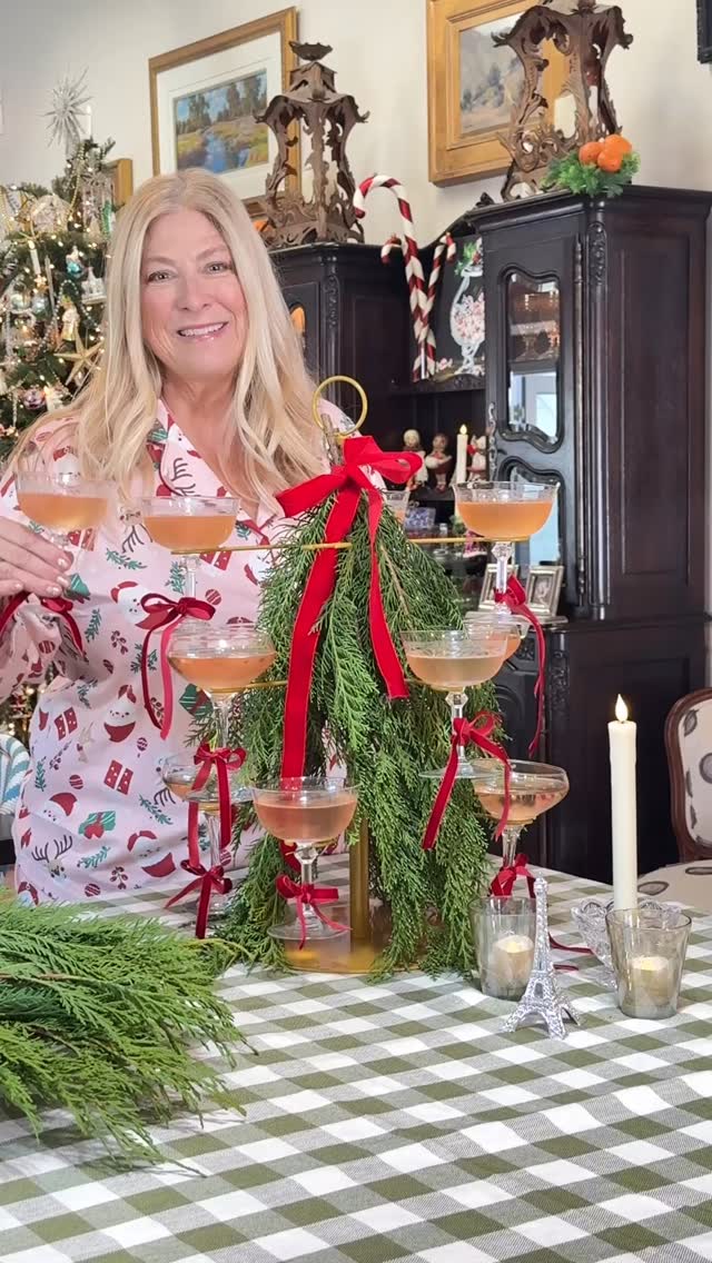 This year we wanted something festive and stress-free — and this darling 3-tier cocktail tree from Amazon was the perfect find. ✨🍸
We love its multifunctionality, the durability of the gold metal stand, and how effortlessly it elevates any cocktail bar or holiday gathering. For this setup, we added a Christmas touch by wrapping the tiers with fresh-cut cedar branches tied with a pretty velvet ribbon. It’s simple, elegant, and totally stress-free.
To make it feel even more playful, we styled it with coupes for an extra pop of festive charm. You can also add fairy lights or fresh flowers to personalize it further, but the cedar branches were the perfect seasonal accent for us. 🌲✨
Save this for your upcoming holiday party!
#ChristmasDecor #HolidayStyling #CocktailTree