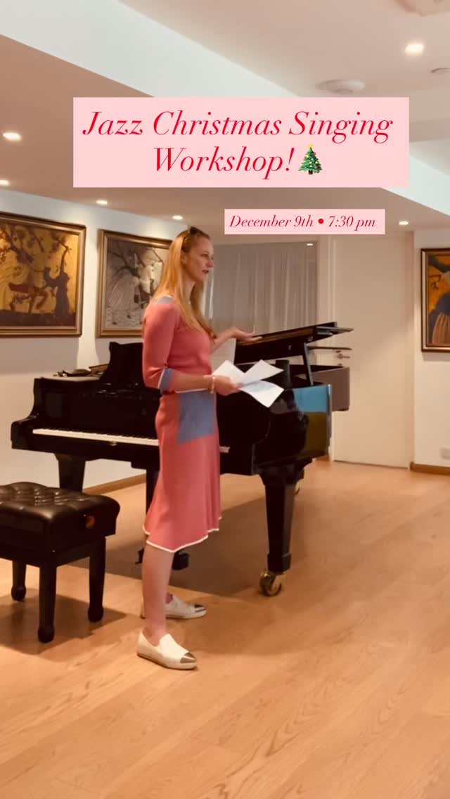If you love jazz Christmas music and want to actually sing it with style — come join me for a cozy, fun workshop next week.
We’ll explore:
• Swing-era phrasing
• Classic jazz Christmas tunes
• Warm, expressive tone
• Confidence in your sound
• And yes… meeting some good, fun people who also love to sing
It’s a small group session, so you’ll get real guidance (not just singing in a crowd and hoping for the best).
📅 December 9 (Mon)
⏰ 7:30–9:00 PM
📍 Pallas Studio, Causeway Bay
Whether you’re a shower singer, a jazz lover, or someone craving a creative evening — you’re welcome here.
Limited spots