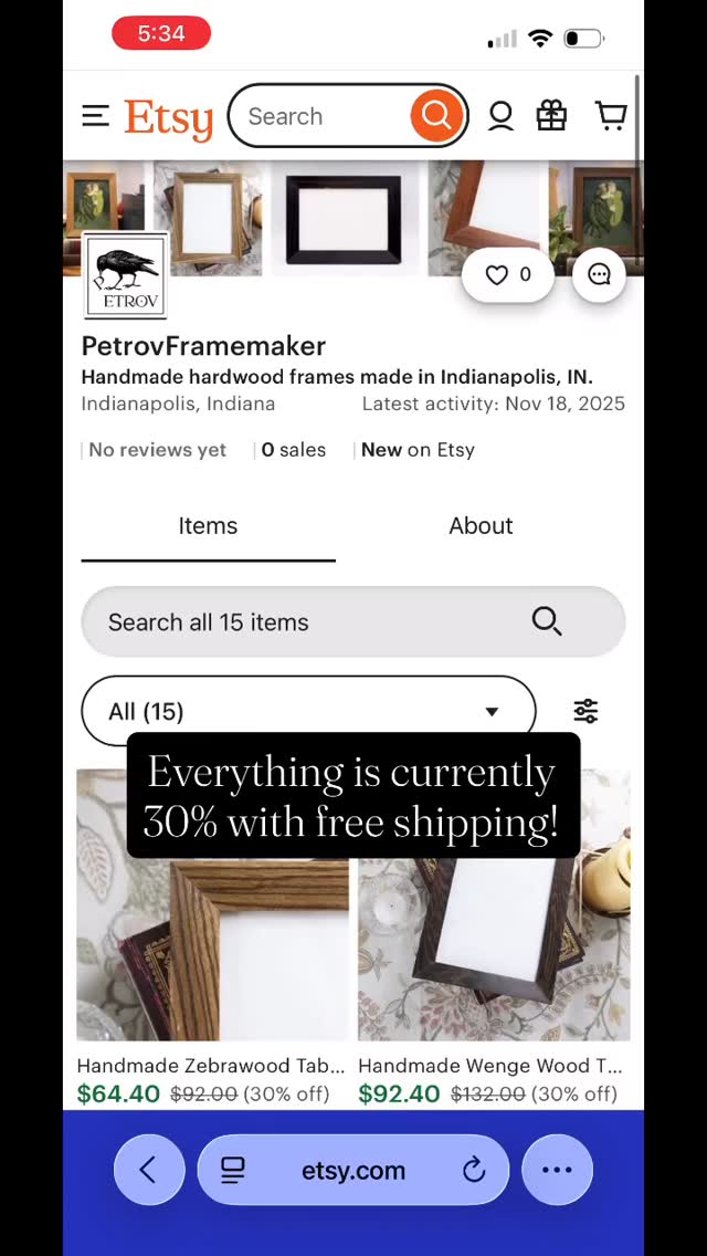 We are so excited to launch our new Etsy store! Over the past year, we’ve been working on refining our tabletop frames - choosing the best wood types, improving our design, and perfecting the finish. We’ve also been working on making it easier for customers to find us - so whether you’re looking for unique details for your own home or for a meaningful gift for someone else, you can find beautiful tabletop frames at PetrovFramemaker. We’re offering 30% off all tabletop frames from now until Christmas to celebrate the new store - Cheers! 🥂
-
#customframing #indianapolis #art #petrovframe