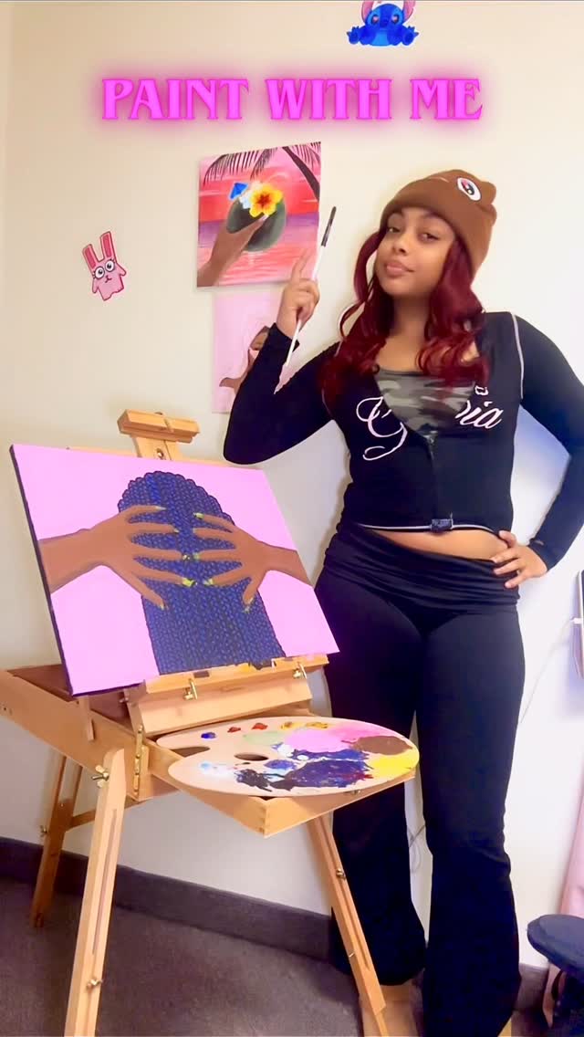Painting tip: Don’t know where to start? Start with the furthest thing away and then build up from there. 👩🏽🎨