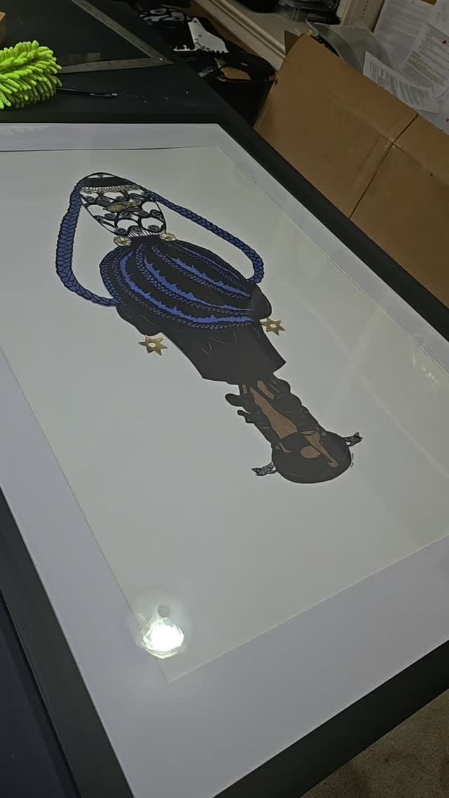 You lightly dust the frame, you blow the dust, you look for dust..only for the dust to appear after everything is in!