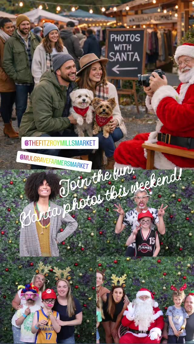 Christmas magic is happening at the market 🎄✨
Bring your family, friends, children and fur babies and capture a joyful Christmas image with Santa himself 🎅📸
This once-a-year Little Pixel Box installation celebrates the beautiful work of the market and our local community.
Memories guaranteed!
Saturday 20th Dec: The Fitroy Mills Market
10am-2pm
Sun 21st Dec: Mulgrave Farmers Market
9:30am-12:30pm
#SantaPhotos
#SantaAtTheMarket
#ChristmasAtTheMarket
#WeekendMarkets
#MarketChristmas
#SantaPics
#FamilyChristmasPhotos
#ChristmasMemories
#CommunityChristmas
#LocalMarkets
#SupportLocal
#MelbourneMarkets
#ChristmasWithSanta
#FestiveFun
#LittlePixelBox