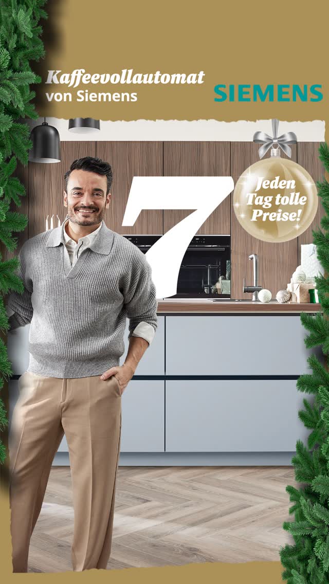 Heute wird’s aromatisch: Wir verlosen den Siemens EQ700 Kaffeevollautomat in Schwarz! 🥳 Modernes Design trifft auf exzellenten Geschmack. Dein perfekter Begleiter für den täglichen Kaffeegenuss. Mach mit und sichere dir die Chance auf Genussmomente direkt bei dir zuhause. 🍀
🎉 So sicherst du dir deine Gewinnchance:
Like diesen Post ❤️
Folge unserem Kanal
Verrate uns in den Kommentaren: Bist du Team Morgen-Muffel oder Team Der frühe Vogel? ☕🥳
Mit ein bisschen Glück gewinnst du den Kaffeevollautomaten von Siemens.🍀
Und das ist noch nicht alles: Mit deiner Teilnahme heute sicherst du dir nicht nur die Chance auf den Tagespreis, sondern auch auf unseren großen Hauptgewinn am 24. Dezember – eine Traumküche im Wert von 10.000€ von Burger Küchen! 🎄✨
Viel Erfolg und happy Adventszeit. 💛
#musterhausküchen #gewinnspiel #advent #wirsindküche #küchen #kitchen #inspiration #küchenprofis #küchenplanung #siemens #kaffeevollautomat
Veranstalter des Gewinnspiels ist die musterhaus küchen GmbH. Dieses Gewinnspiel steht in keiner Verbindung zu Instagram oder Facebook und wird in keiner Weise von diesen Plattformen gesponsert, unterstützt oder organisiert. Es begründet keinerlei Rechtsansprüche gegenüber Instagram oder Facebook. Für die Teilnahme musst du mindestens 18 Jahre alt sein und einen Wohnsitz in Deutschland haben, ausgeschlossen sind Mitarbeiter des Gewinnspielveranstalters und deren direkte Angehörige.
Die Teilnahme ist nur in dem Gewinnspielzeitraum möglich. Die Teilnahmefrist endet am 07.12.2025 um 23.59 Uhr. Die Teilnahmefrist für den Hauptgewinn endet am 31.12.2025 um 23.59 Uhr. Die Ziehung der Gewinner erfolgt rein zufällig. Die Gewinner werden per „Direct Message“ informiert. Der Rechtsweg ist ausgeschlossen, eine Barauszahlung ist nicht möglich. Vollständige Teilnahmebedingungen findest du unter https://www.musterhauskuechen.de/adventskalender