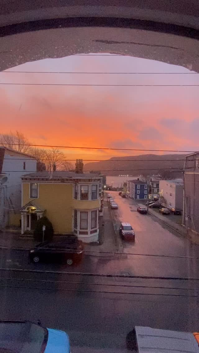 Sunrise from Willa’s window