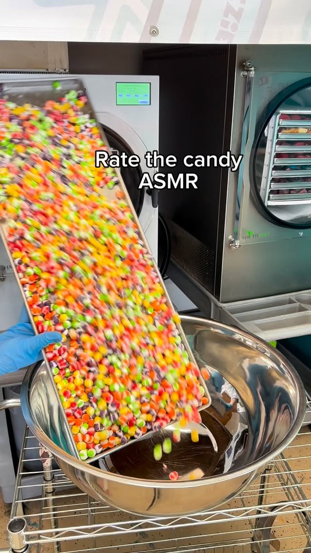 We all know chewy candy is terrible and boring! So Rate the freeze dried candy crunch sounds from our gourmet freeze dried treat company. Grab yours from the link in our bio. Yes we ship worldwide!