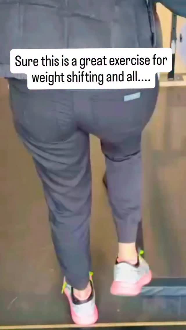 Let’s talk gait training in #lateropulsion
Challenges and reality -
⚪ It can take more than one person to walk with someone with severe lateropulsion or pushing
⚪ It becomes hard to manage the “pushing arm” while managing the “pushing leg” during gait training
⚪ Consider ways to “set your patient up for success” - this includes upper extremity and lower extremity positioning to reduce the “push”.
Tips -
⚡ You can raise the surface up as long as you aren’t jeopardizing yours and the patients safety
⚡ As always combine with visual cues like a mirror, mirror with tape or door frames to assist with verticality
⚡ Adding somatosensory input into the weaker lower extremity during gait training enhances sensory awareness!
Want more Lateropulsion interventions? Comment PUSHER for more
#neurorehab #neurorehabilitation #occupationaltherapy #physicaltherapy neuropt strokerehab physicaltherapystudent occupationaltherapystudent strokerecovery stroke neurology