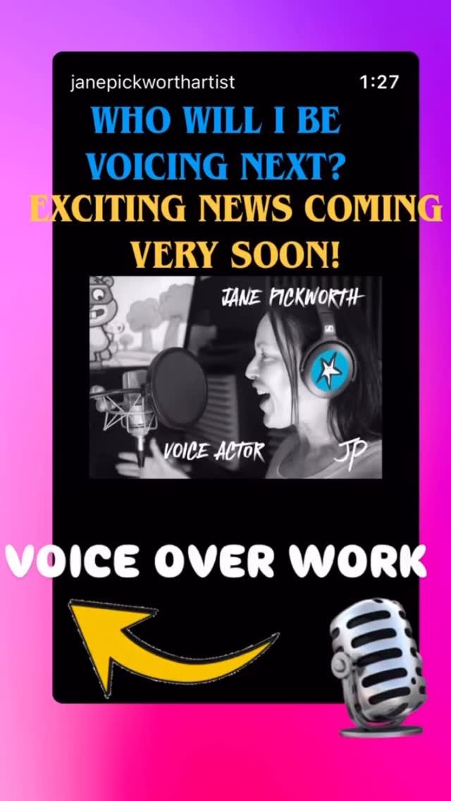 I am SO Excited!!! Can you guess what character I’ll be voicing next???? Stay tuned for some VERY EXCITING News & Always remember…..
‘Follow Your Dreams’
JP2025
ARTlIFE ❤️
#voiceactorslife #actor #adhd #dyslexia #followyourdreams