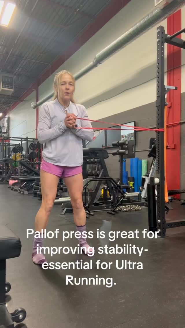 The off season is all about working on small things that will help build your strength and stability for the next season.
Here the Pallof press works on stabilizing the body, by working the transverse muscles, lower back and obliques. This all means it helps to improve your posture while also improving your trail running.
#hardworkpaysoff
#training
#focus
#runhappy
#offseasontraining
#runningismytherapy
#strengthtraininghelps
#strengthtraining
#ultrarunningtips
#runstrong
#runtoinspire
#ultratraining
#morethanwethinkwecan
#trailrunningviews
#200miletraining
#biggoalsfor2026
#ultraruncoach
#enduranceruncoach
#ultratrailrunner
@evolvedsportsperformance
@fortius_therapy
@asicscanada