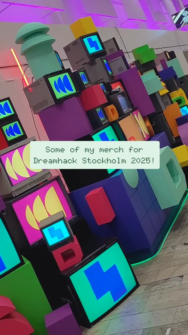I'm at @dreamhack Stockholm this weekend in the Artist Alley, come say hi! ✨
#dreamhack #artistalley