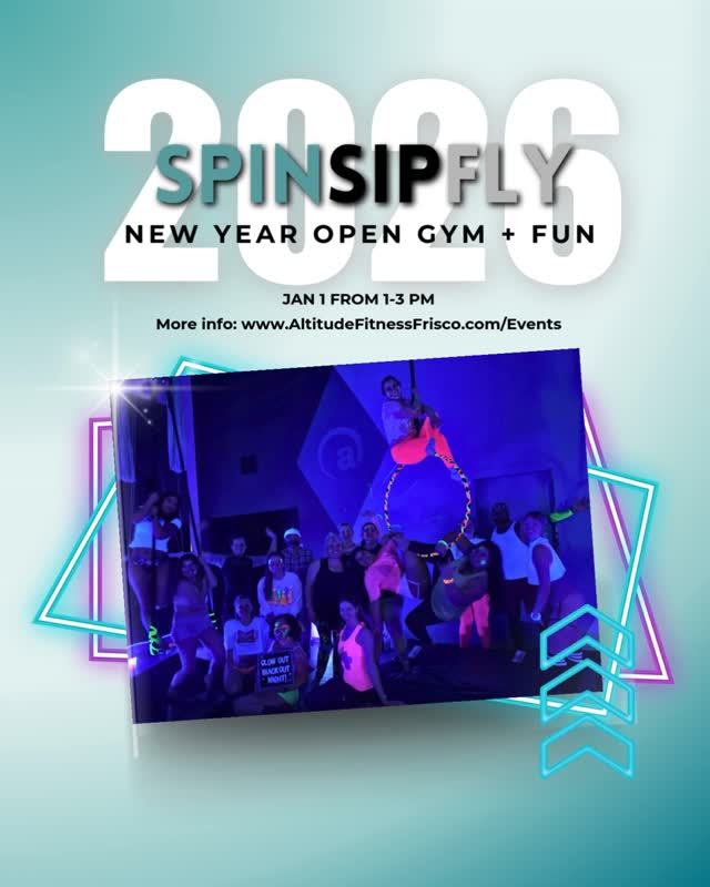 Kick off the New Year with a glow-up in the air! ✨ Glow Open Gym is your chance to train, play, and shine under black lights and neon vibes. Spin into the new year as you polish that new combo, run your showcase routine, or freestyle your heart out in a high-energy, electric atmosphere. Whether you’re prepping for a performance or just craving extra hoop, sling, or silks time, this self-directed session is the perfect way to start the year strong—with movement, creativity, and a little sparkle. 1pm
Aerial Link: https://f.mtr.cool/oxyixngbki Link: https://f.mtr.cool/lpxbyqprvq
#GlowIntoTheNewYear ✨
