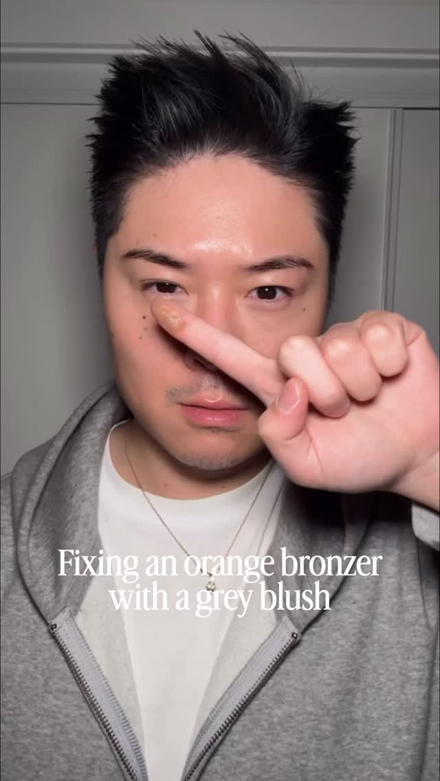 Using our grey blush “Dust” to correct a cream bronzer that is way too bright and orange on me.
The cool blue-ness in the grey blush really helps “create” some olive & brown hues while tampering down the brightness. You end up with a much more neutral and grounded tone. You could use a blue corrector in some cases, but when the original bronzer is so high contrast vs my skin tone, the grey really pulls it down back to earth haha.
I probably could have used even more looking back at the footage. You could even use Dust to create a contour shade by mixing it into a bronzer.
You can do this easily with any cream or liquid bronzer. I do know some of our customers have tried layering Dust lightly underneath powders but I honestly cannot recall how that turned out 🤣
Anyway, if you’re interested, you can find “Dust” in our Smoked Collection of blush shades on the website 🥰🌿🌿🌿
#olivemakeup #mutedmakeup #creamblush