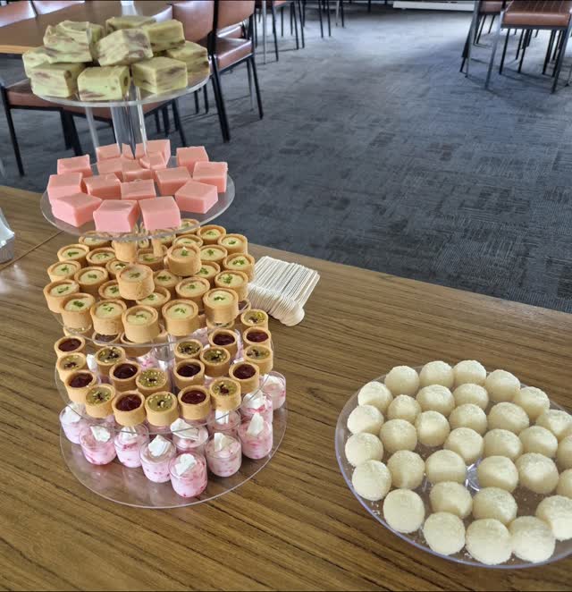 Last night I catered the Golden Plains Chamber of Commerce Christmas Party
They chose to support local and ordered one of my bite-size dessert towers — the perfect sweet touch to finish the night.
Lots of happy faces and plenty of people circling back for “just one more”
Love being part of a community where small businesses back each other, not just in words but in actions.
Bring on the Christmas season