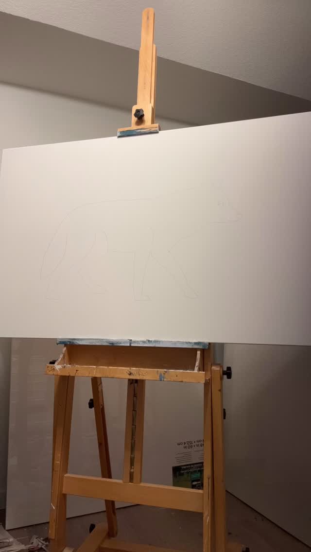 Starting a new one tonight. 🤍
#art #texaspainter #contemporaryfolkart #artforsale #folkart