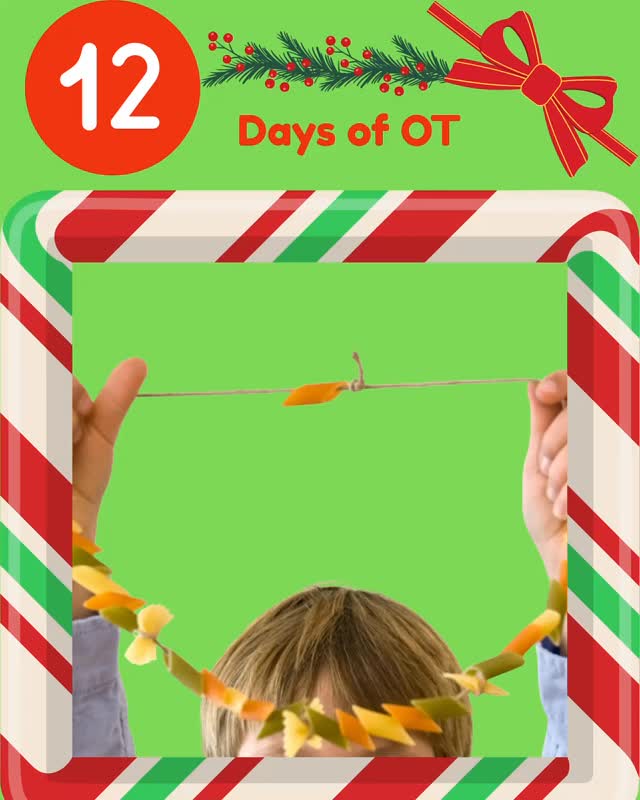 🎄 12 Days of OT – Day 8
✨ Day 8 of #12DaysOfOT! ✨
Today’s activity: Holiday Threading!
🧵 Activity: Use beads, buttons, or large pasta to make necklaces, garlands, or holiday decorations. Threading helps strengthen fingers, improve hand–eye coordination, and refine pincer grasp.
💡 Tip for parents: Start with larger items for beginners and gradually move to smaller beads to challenge dexterity. Encourage your child to pick out patterns or colors to add a visual planning component.
#PediatricOT #FineMotorSkills #HolidayOT #HandEyeCoordination OTActivities 12DaysOfOT
beading.png