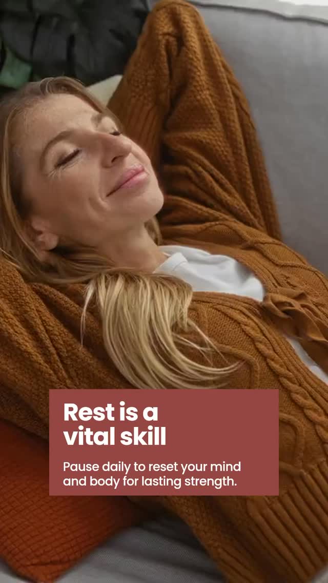 Take time to rest. Your body does more repair, balance and recovery during downtime than you realise. Rest isn’t a luxury it’s a biological necessity
Struggling to switch off? Magnesium, vitamin D and targeted inner-health support can help the body relax, balance hormones and improve sleep quality.