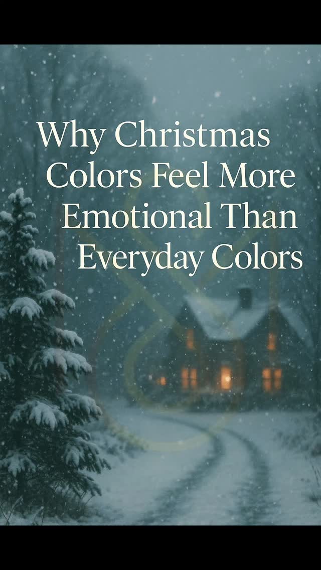 Because Christmas is a sensory ritual.
Color → Sound → Smell → Memory → Emotion.
Your brain stores holiday experiences through multisensory memory coding.
This means:
red with warmth
green with tradition
gold with joy
white with peace
Your nervous system remembers these associations even before your conscious mind does.
That’s why simply seeing these colors can make you feel:
nostalgic
emotional
energized
connected
Color is emotional frequency ❤️