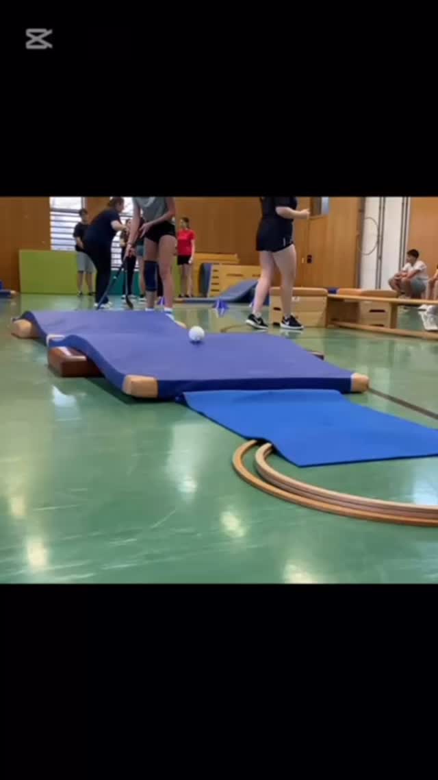 1HLS und 4HLS haben heute aus dem Turnsaal einen Minigolfplatz gemacht ✅😀