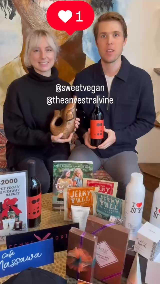 Yayayayayay!
So excited for the winners of the #sweetveganharvestbasket
#wine
#wineunitesus
#sweetvegannovember
#sweetvegan