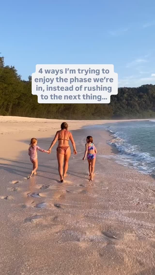 🥰 If you’re anything like me, it’s so easy to live in the next thing.
When school breaks up.
When work calms down.
When they’re a bit older.
When we have more time…
🩷 And then suddenly you realise you’re missing the phase you’re actually in.
I’ve been working hard recently to catch myself in the rush and slow it all down. Small shifts that help me stay in this day, this age of life with my girls, rather than mentally fast-forwarding.
Because when you think about it, they’re small for such a short time. I don’t want to wish any of it away. 🩷🩷🩷Supporting them well at each stage feels like it paves the way for the next one in a calmer way.
➡️ Here are four things helping me stay more present:
1️⃣ Putting my phone down
Leaving it in another room or face down when I’m with the girls. I notice so much more when I’m not half-scrolling, and they feel the difference instantly. Concentration is easier, connection is easier. I also want to model this.
2️⃣ Letting things take the time they take
Morning chaos used to send me over the edge. Now I’m trying to accept that everything takes longer than I want it to. When I stop rushing, everyone is calmer. We might not be on time, but at least we’re not frazzled.
3️⃣ Saying yes to silliness
There’s always something to do, so I often say “not right now”. But saying yes to a silly dance or an upside-down cuddle totally changes the mood. Those are the moments I remember later, not the laundry. The kids are DELIGHTED when we play on their level.
4️⃣ Finding the good in this exact age
It feels tempting to believe things will feel easier “when they’re older”. But I know I’ll miss parts of right now. I’m just noticing more, taking it in.
I don’t want to miss the good bits because I’m rushing through them.
If you’re in this too, drop me a 🩷
We’re all doing our best.
Rosie x