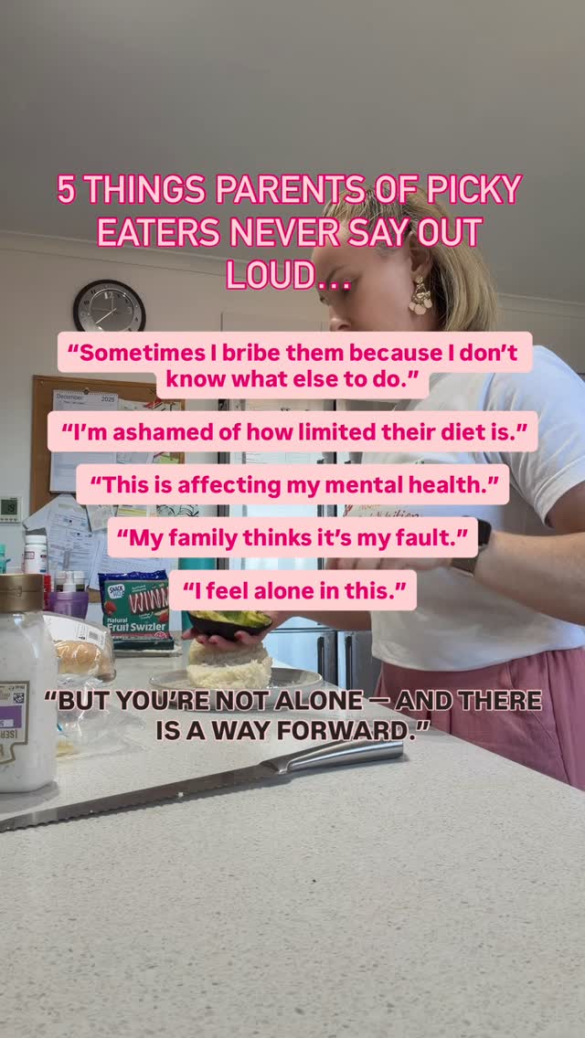 If you’ve ever felt ashamed, judged, or like you’re the only one struggling with your child’s eating…
You’re not.
Picky eating affects the whole family — emotionally and mentally.
Let me help you rebuild confidence, reduce battles, and expand your child’s diet gently.
Comment HELP and I’ll send you the details ❤️
#pickyeating #pickyeaterproblems #mealtimesolutions #pickyeater #pickyeaters #fussyeater #pickyeatingtips #feedingpickyeaters #fussyeaters #autismnutrition