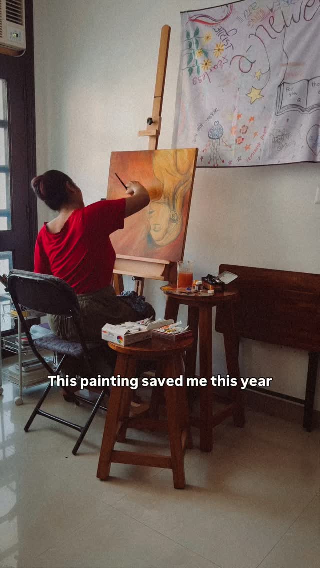 December Nostalgia kicking in 💛🦋
One of my most special painting of this year. This is what turning 30 felt to me. The journey of painting this one healed something in me. I am going to cherish it for a long long time. 🫶
#thebecoming #thrillingthirties