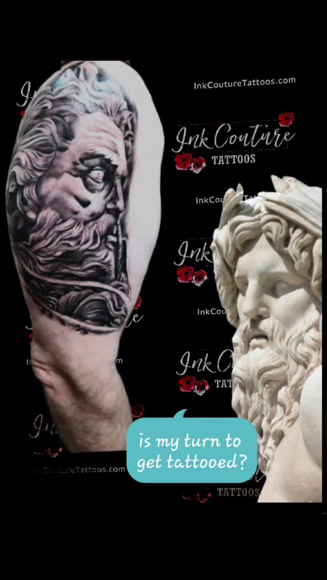 If Greek statues can talk they would probably crack you up!
#mttattoos #greek #black