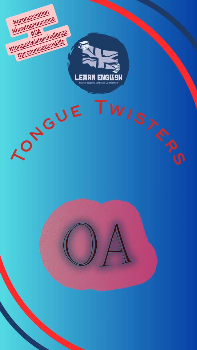 Try today’s #tonguetwisterchallenge using #oa and practice your #pronunciation #learnenglish #pronunciationskills