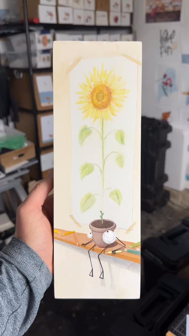 “Patience”
This plant character drew a vision board of what he wants to be some day. Patience little guy. #plant #garden #visionboard #patience