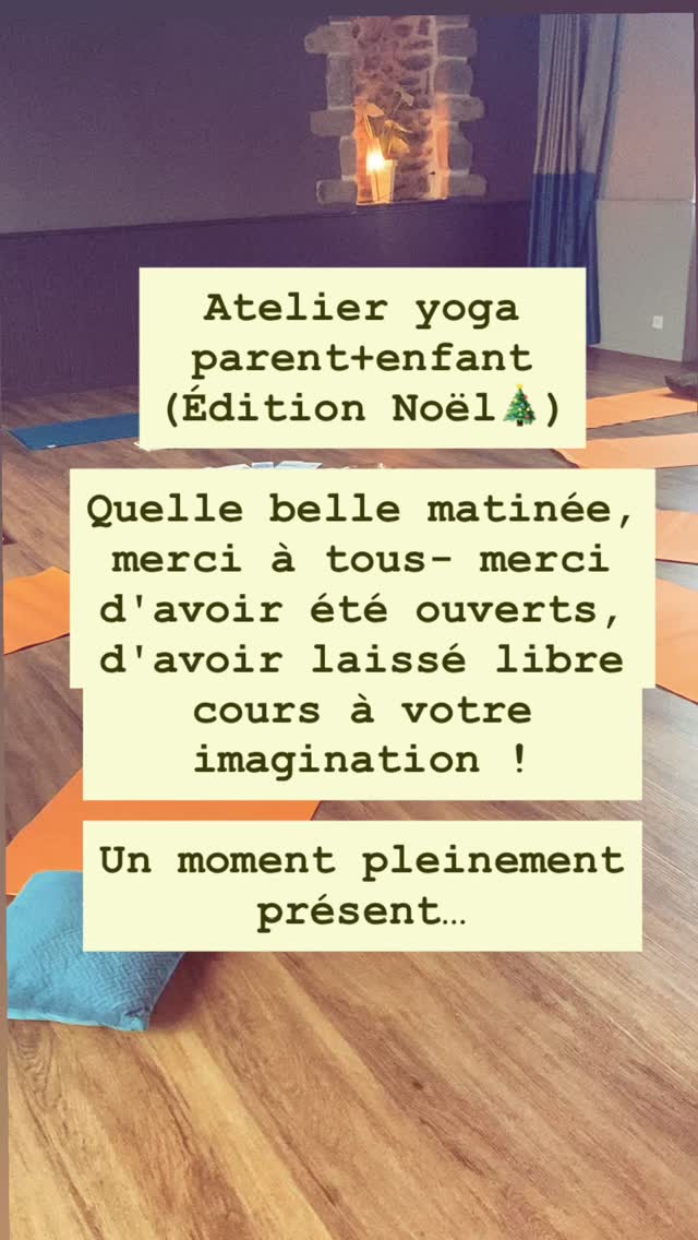 Quelle belle matinée, merci à tous- merci d’avoir été ouverts, d’avoir laissé libre cours à votre imagination ! Un moment si précieux, passé ensemble, un enfant avec sa maman ou son papa, un moment pleinement présent …
Et les cloches magiques de Noël sont venues nous rappeler de nous reposer et de faire une pause, même pendant cette période festive , parfois très chargée.
Merci à @association_la_fourmiliere de Pluduno d’avoir organisé ces ateliers ! Oui, oui, vivement les prochains !