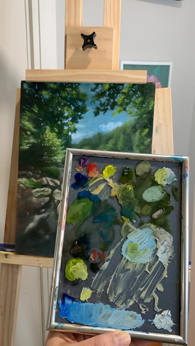 Painting tip: I use a glass picture frame as my palette, with a gray background underneath. It helps me see the true value of each colour and mix more accurately.
#oilpaintingtips #colourpalette #womenwhopaint #filipinoartists @winsorandnewton